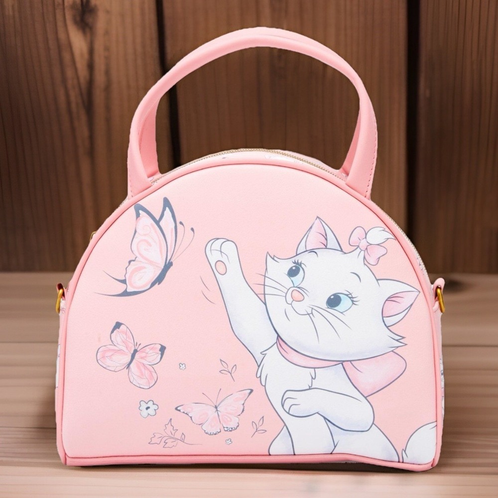 Loungefly Disney The Aristocats Marie Pink Floral Lady Satchel Bag‎ NWT